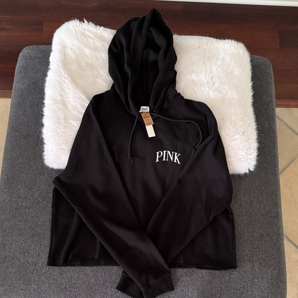 New PINK Crop Top Hoodie!